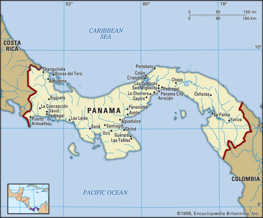 Panama Map Boundaries Cities Locator Global Initiative 1674