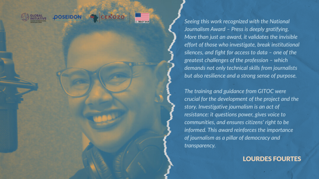 Seeing this work recognized with the National Journalism Award – Press is deeply gratifying. More than just an award, it validates the invisible effort of those who investigate, break institutional silences, and fight for access to data – one of the greatest challenges of the profession – which demands not only technical skills from journalists but also resilience and a strong sense of purpose. The training and guidance from GITOC were crucial for the development of the project and the story. Investigative journalism is an act of resistance: it questions power, gives voice to communities, and ensures citizens' right to be informed. This award reinforces the importance of journalism as a pillar of democracy and transparency.