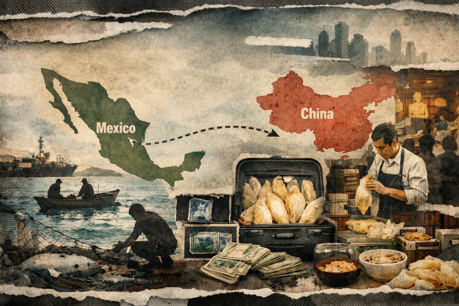 The totoaba trafficking route